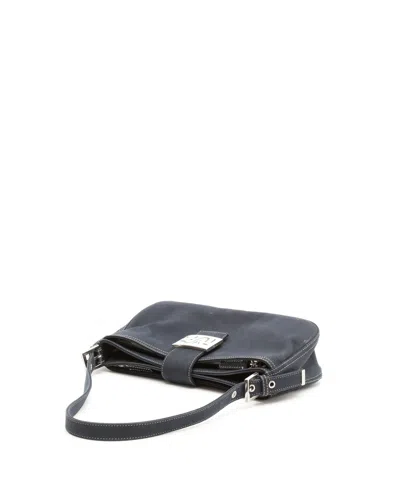 Fendi Ff Denim Bag In Red