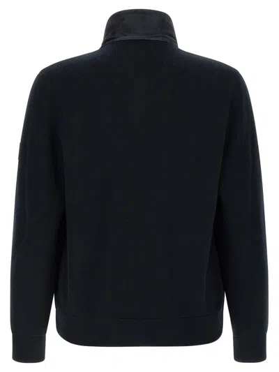 Mackage Blue Solid Wool Jacket In Black