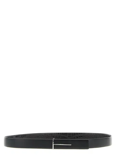 Tom Ford Reversible Python-print Buckle Belt In Multi