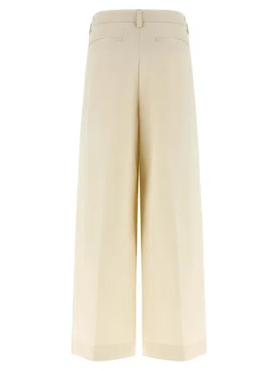 The Latest Deva Cotton Tailored Pants In Neutral