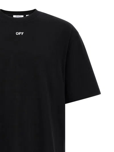 Off-white Logo-print Spray T-shirt In Black