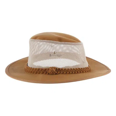 Dorfman Pacific Dorfman-pacific Cooler Soaker Aussie Fishing Sun Hat In Brown