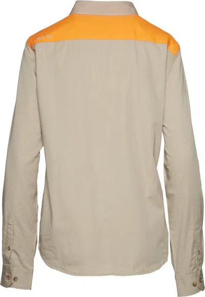 Orvis Women's  Pheasants Forever Midweight Shooting Long Sleeve Button Up Shirt In Neutral