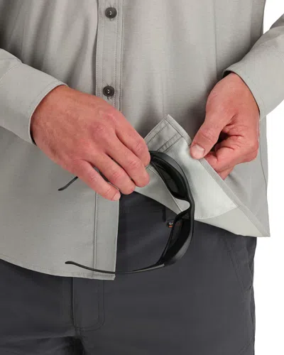 Simms Men's  Challenger Long Sleeve T-shirt,button Up In Multi