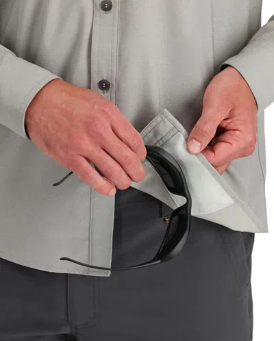 Simms Men's  Challenger Long Sleeve T-shirt,button Up In Multi