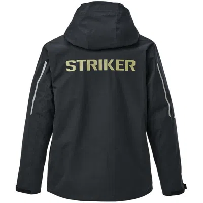 Striker Men's  Vortex Rain Pullover Hooded Rain Jacket In Black