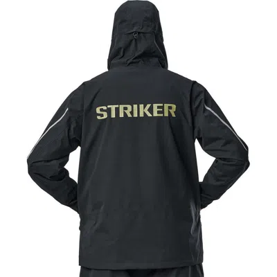 Striker Men's  Vortex Rain Pullover Hooded Rain Jacket In Black