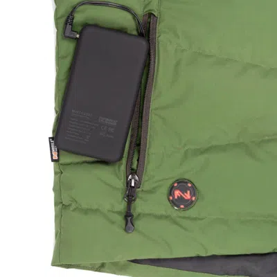 Mobile Warming Crest Heated Vest In Green