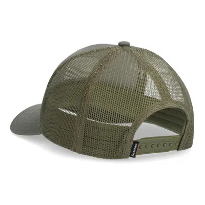 Simms Men's  Double Haul Icon Trucker Adjustable Hat In Green