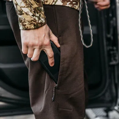 First Lite Men's  Rugged Wool Wader Pant In Brown