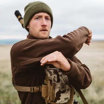 First Lite Men's  Challis Fleece Jacket In Brown