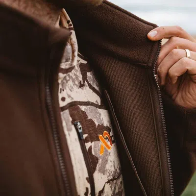 First Lite Men's  Challis Fleece Jacket In Brown