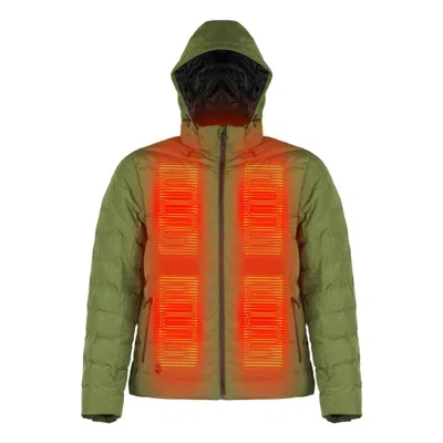 Mobile Warming Men's  Crest Heated Jacket In Green