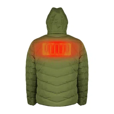 Mobile Warming Men's  Crest Heated Jacket In Green