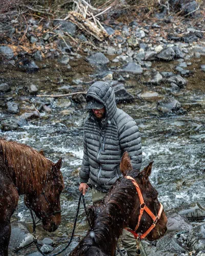 Eberlestock Men's  Mccall Hooded Down Jacket In Gray
