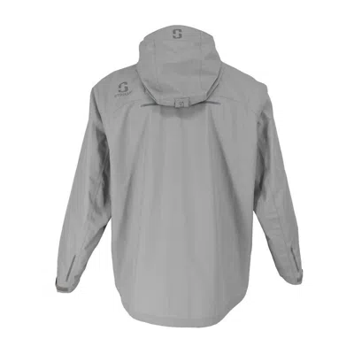 Striker Men's  Impulse Packable Hooded Rain Jacket In Gray
