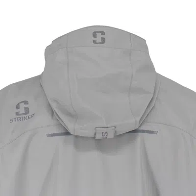 Striker Men's  Impulse Packable Hooded Rain Jacket In Gray
