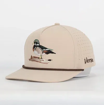 Versa Wood Duck Performance Rope Adjustable Hat In White