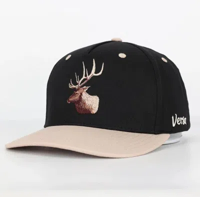 Versa The Elk Adjustable Hat In Black