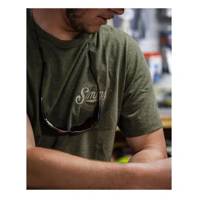 Simms Men's  Circle Lockup T-shirt In Green