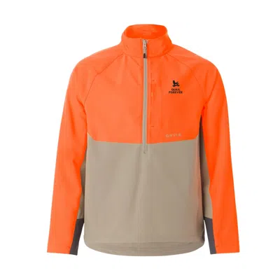 Orvis Men's Pheasants Forever Pro Lt Shoftshell Pullover In Gray