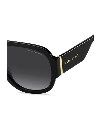 Marc Jacobs 59mm Gradient Pilot Sunglasses In Black