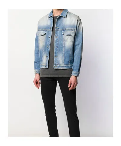 Represent Checked Overshirt In Blue