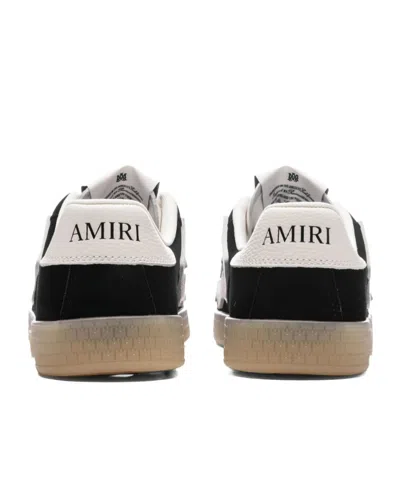 Amiri Pacific Bones Black Low Top Sneakers With Logo Patch On The Tongue And Logo Lettering On The Heel In In Multi
