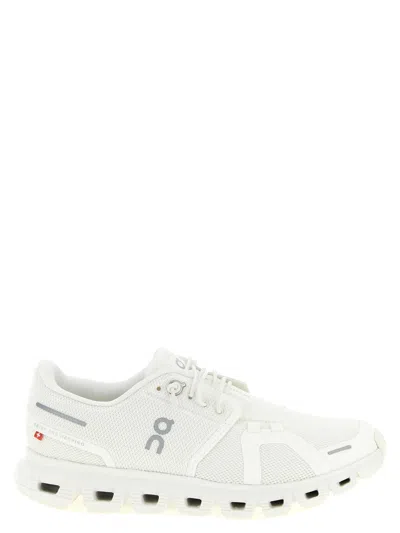 On -running Womens Undyed White White F Cloud 5 Mesh Low-top Trainers In White