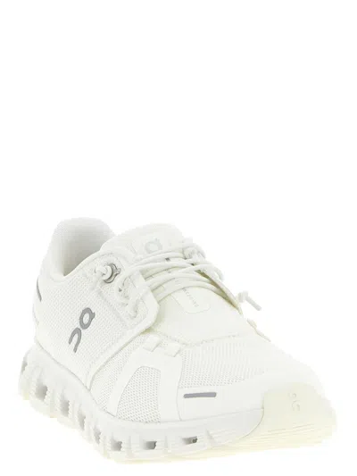 On -running Womens Undyed White White F Cloud 5 Mesh Low-top Trainers In White