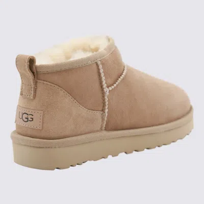 Ugg Classic Ultra Mini Suede Boots For Woman In Neutral