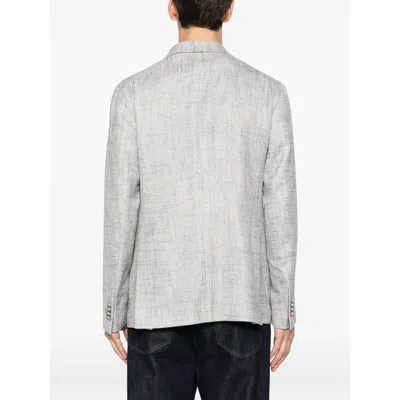 Tagliatore Double-breasted Patterned Jacket In Multi
