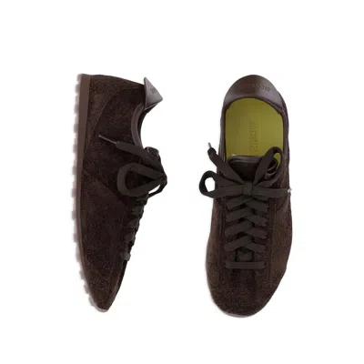 Jacquemus The Tennis Leather-trimmed Suede Sneakers In Multi