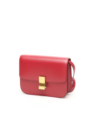 Celine Céline Classic Box Bag In Red