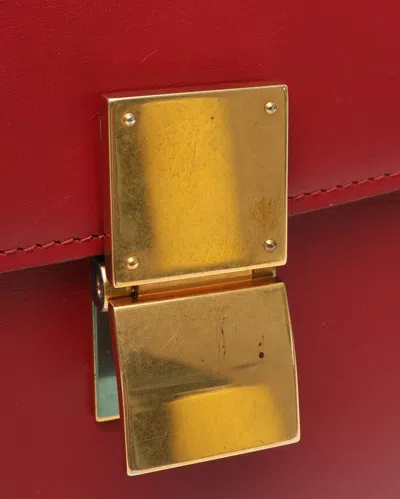 Celine Céline Classic Box Bag In Red