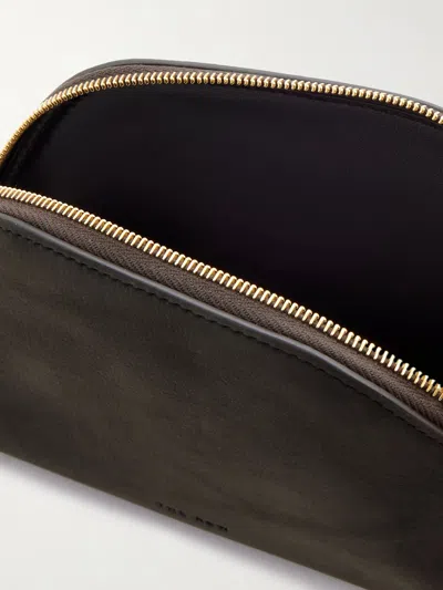The Row Devon Mini Clutch In Brown
