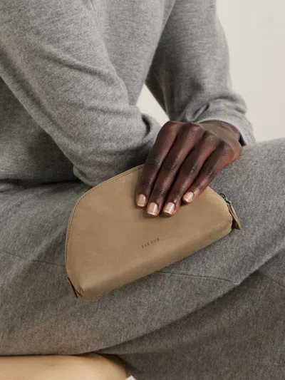 The Row Devon Mini Clutch In Sand