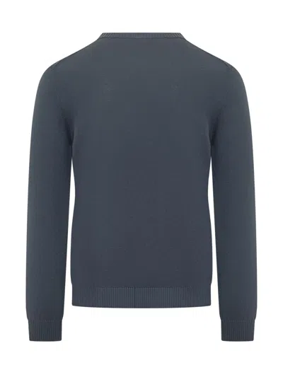 Malo Blue Solid Regular Sweaters In Blue