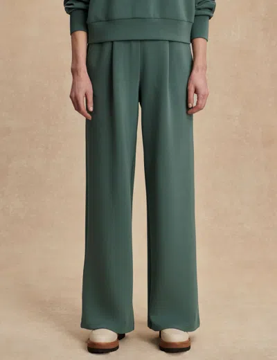 Varley Extra-wide-leg Pull-on Pants In Green