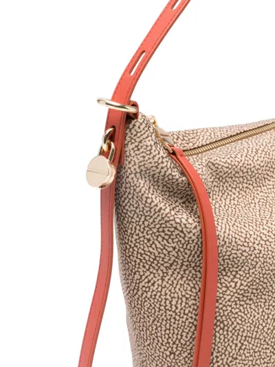 Borbonese Printed Strap Tote Bag In Neutral