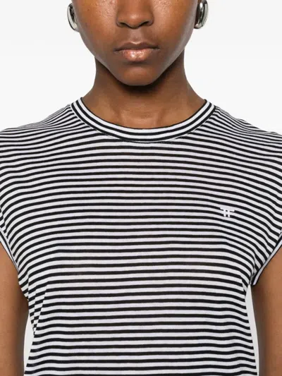 Tom Ford Blackwhite Striped T-shirt In Multi