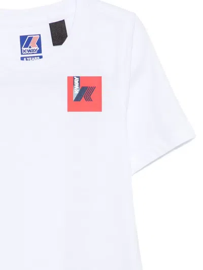 K-way Logo T-shirt In White