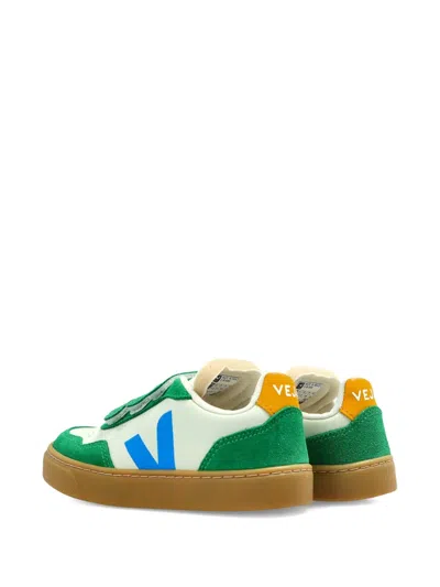 Veja Kids V-90 Round-toe Sneakers In Multi