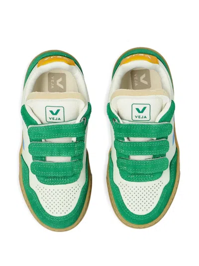 Veja Kids V-90 Round-toe Sneakers In Multi