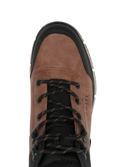 Bugatti Lace-up Booties In Brown