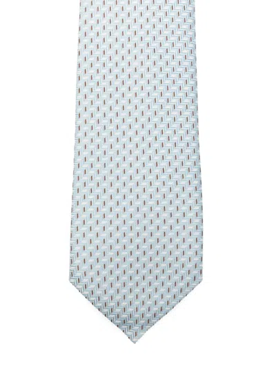 Giorgio Armani Patterned Tie In Blue