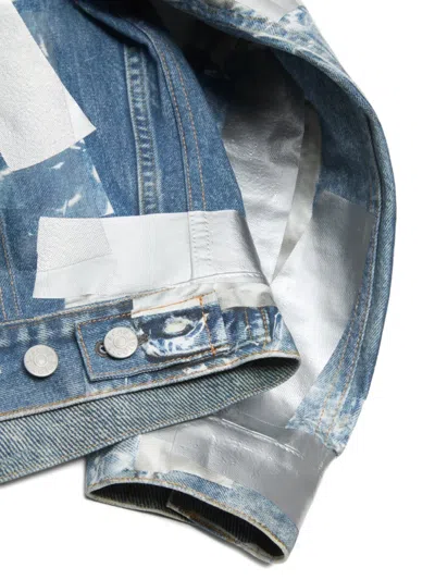 Acne Studios Long Sleeve Denim Jacket In Blue