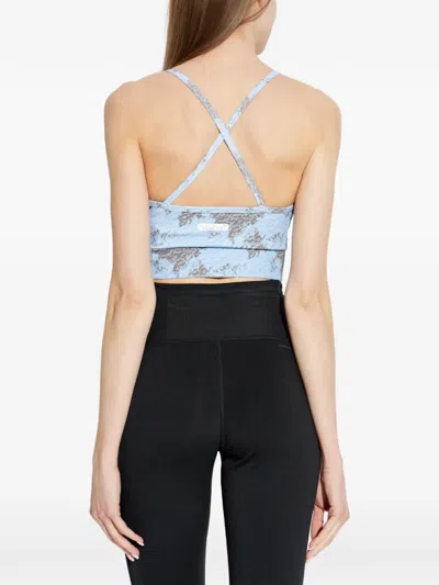 Ea7 Sleeveless Crop Top In Multi