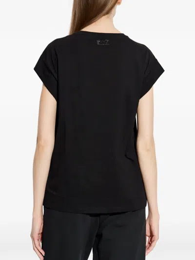 Ea7 Crew Neck Top In Black