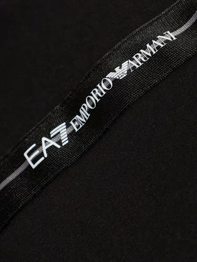Ea7 Crew Neck Top In Black